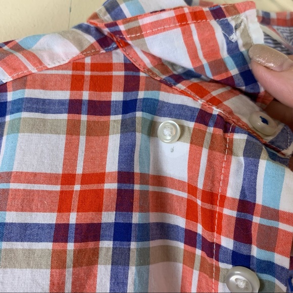 Lands’ End Plaid Cotton Button Down Shirt - Picture 7 of 8